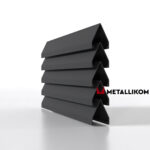 Ламели для забора жалюзи Luxe V RAL 7024 – порошковое покрытие, толщина 0,45 мм в Ульяновске  | фото 2