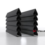 Ламели для забора жалюзи Luxe V RAL 7024 – порошковое покрытие, толщина 0,45 мм в Ульяновске  | фото 1