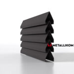 Ламели для забора жалюзи Luxe Л RAL 8019 – покрытие матовое, толщина 0,45 мм в Ульяновске  | фото 1