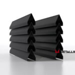 Ламели для забора жалюзи Luxe Л RAL 9005 – покрытие порошковое, толщина 0,45 мм в Ульяновске  | фото 1